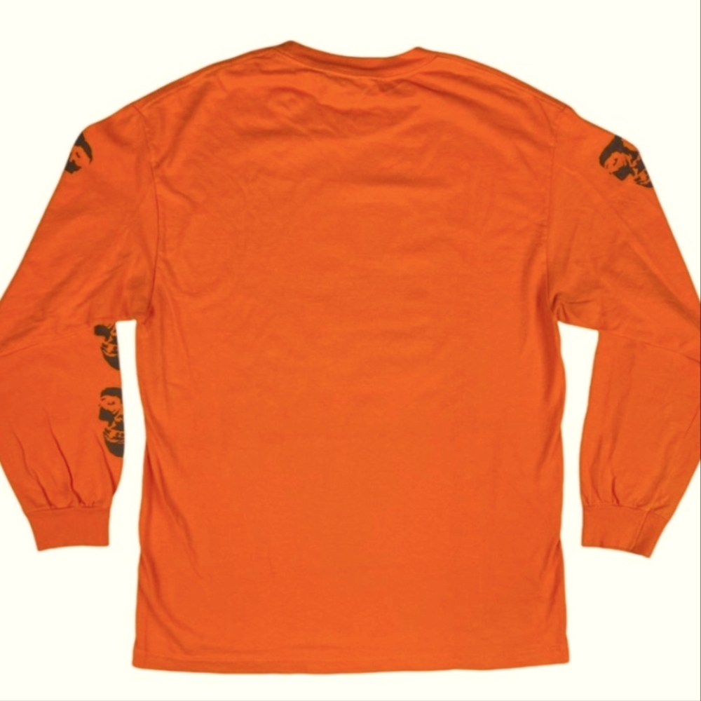 Obey X The Misfits Fiend Club Rock Orange L/S Graphic Shirt Men’s M - Picture 3 of 7